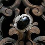 ����Ͽӱ�����Ȼī�����A��18K�׽���ʯ���ָ